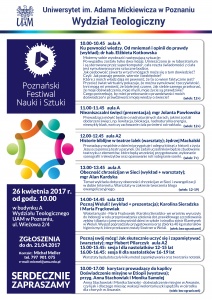 Poznański Festiwal Nauki i Sztuki - Wydział Teologiczny UAM