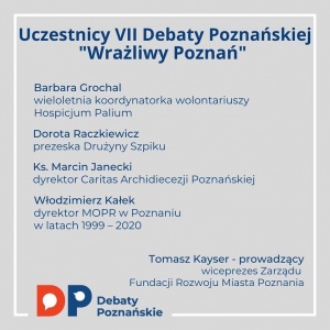 Debata Poznańska VII - Wrażliwy Poznań w wersji online