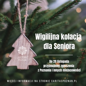 Wigilijna kolacja dla seniora