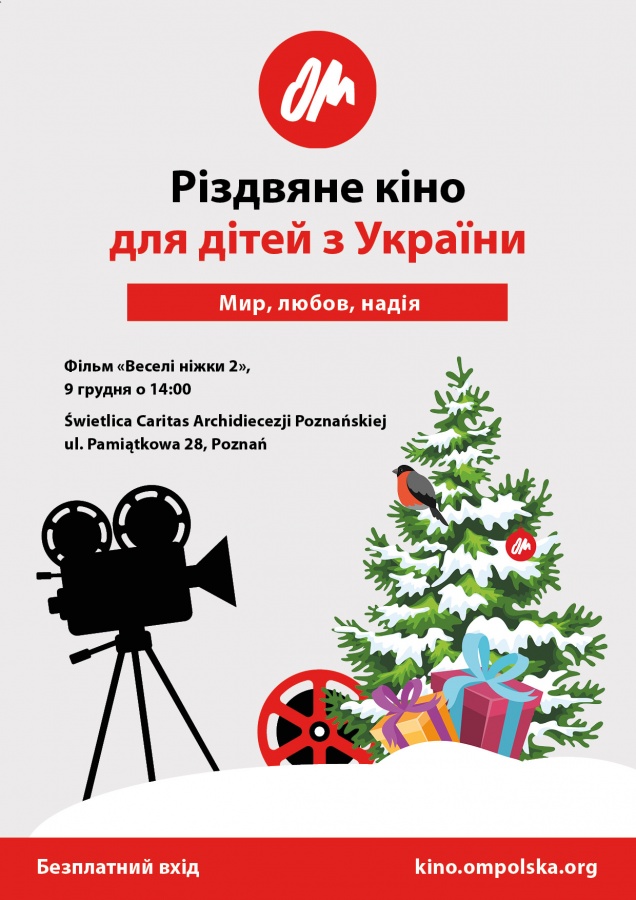 Plakat - świąteczne Kino dla dzieci z Ukrainy-12