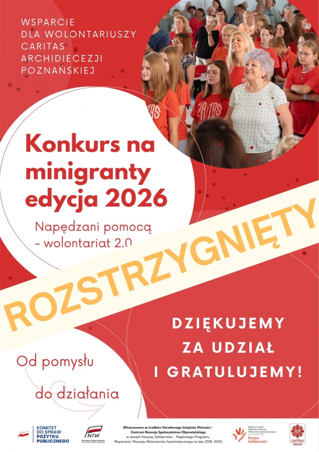 Minigranty 2026 - rozstrzynięty