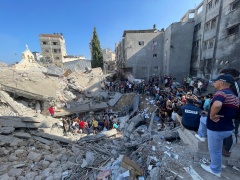 CP - zniszczenia   w Strefie Gazy